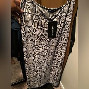 PLT Snakeprint Bodycon Dress